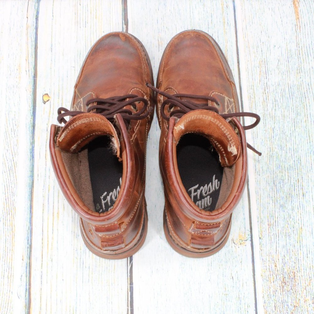 Timberland Earthkeepers Brown Leather Lace Up Waterproof Hiking Boots Size 9 - Picture 7 of 9